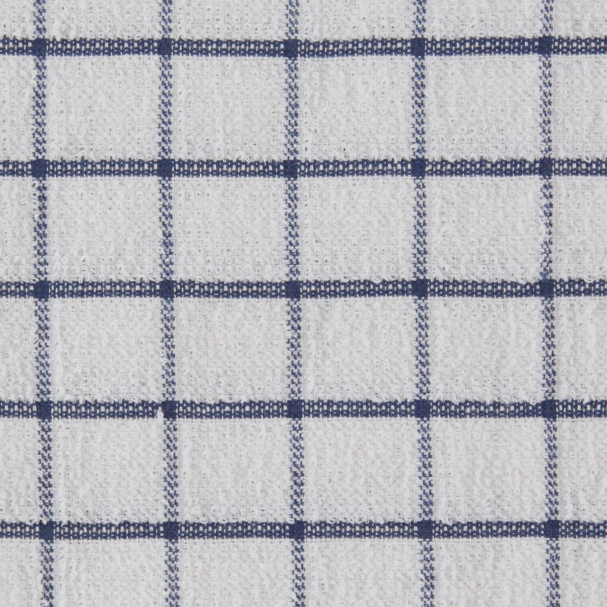 DII® French Blue Combo Windowpane Dishcloths, 6ct.